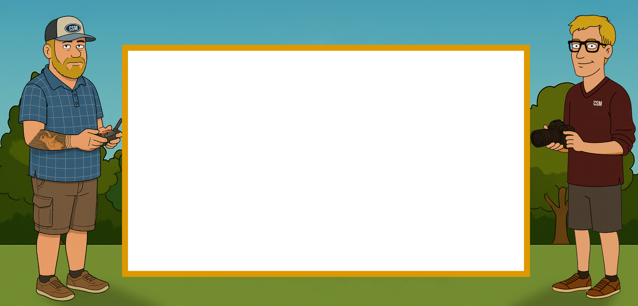 Creative Story Media cinematic overlay frame