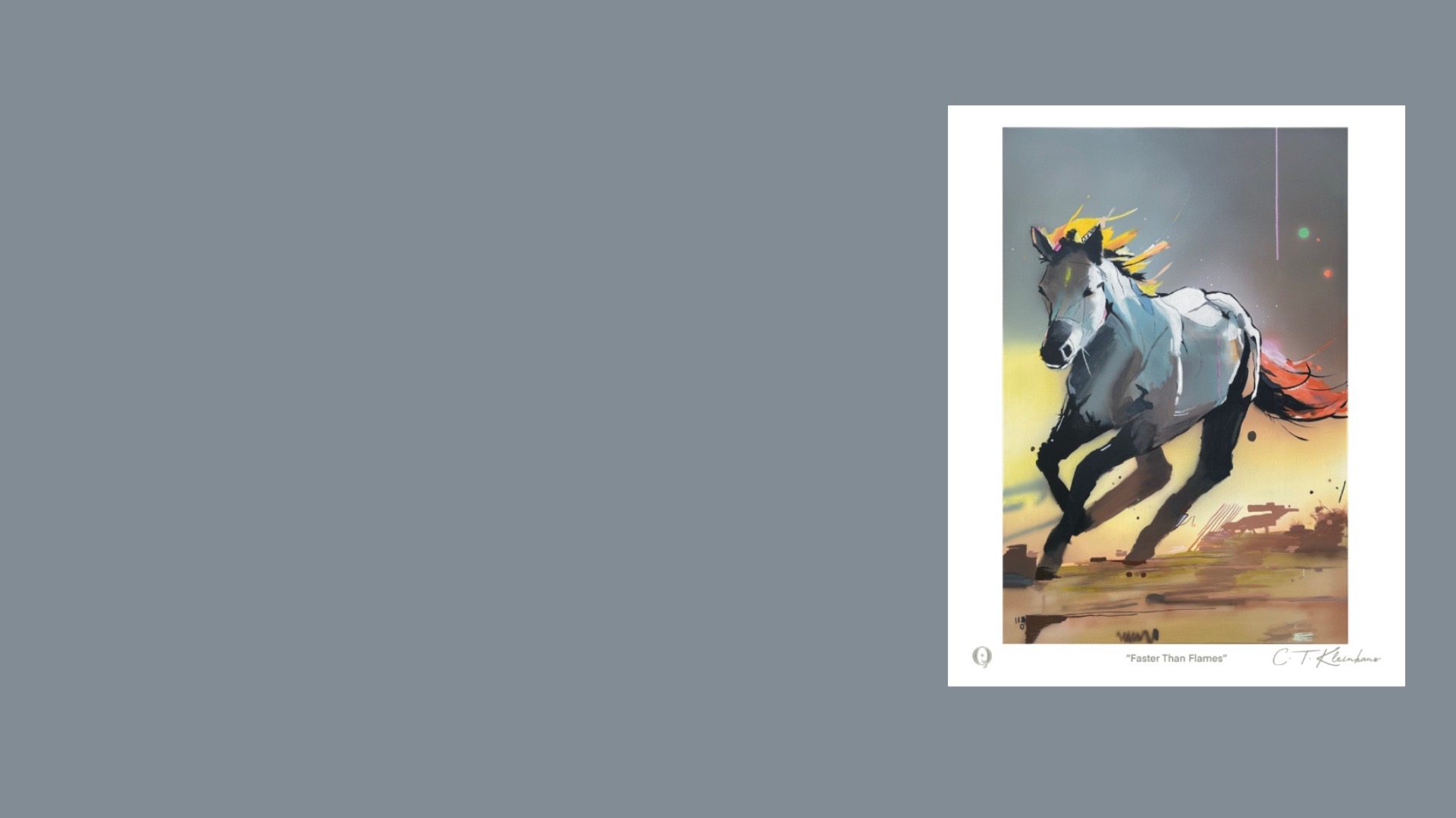 Minimalist gallery room interior