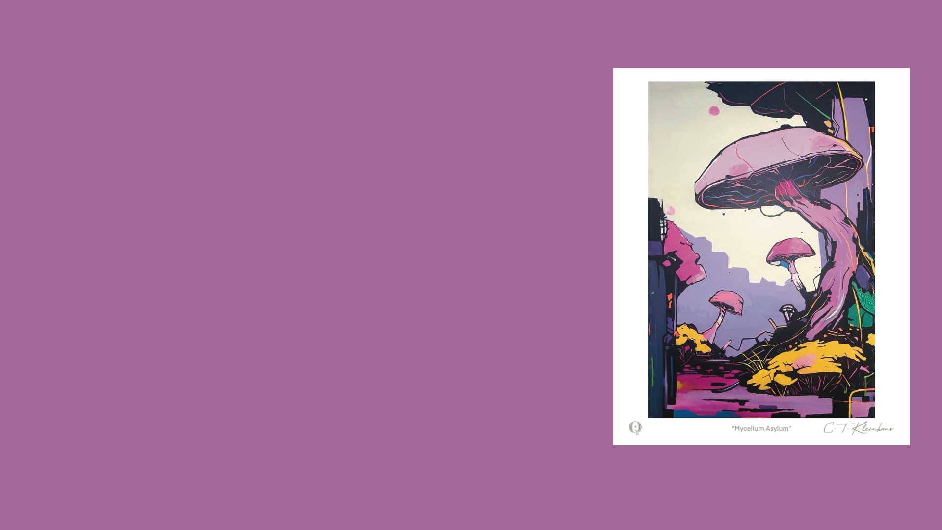 Dark museum hallway with dramatic spotlighting