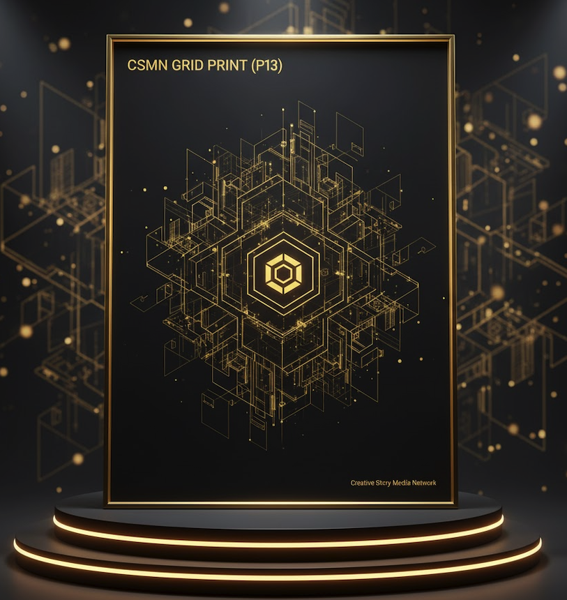CSMN Grid Print poster